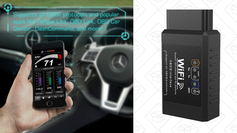 Dr. Meter OBD2 Wi-Fi Code Scanner, $13 with code HSHLH9BA